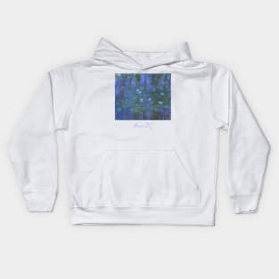 Blue Waterlilies - Claude Monet Kids Hoodie